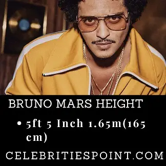 Bruno Mars Height 2023